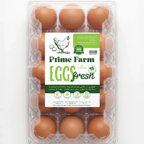 Prime farm Red 15 Eggs Package