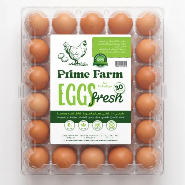 Prime farm Red 30 Eggs Package