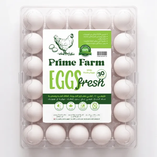 Prime farm White 30 Eggs Package