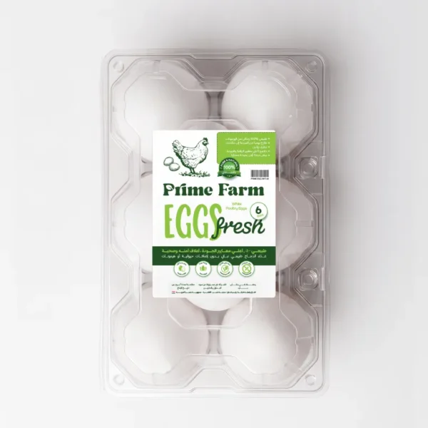 Prime farm White 6 Eggs Package